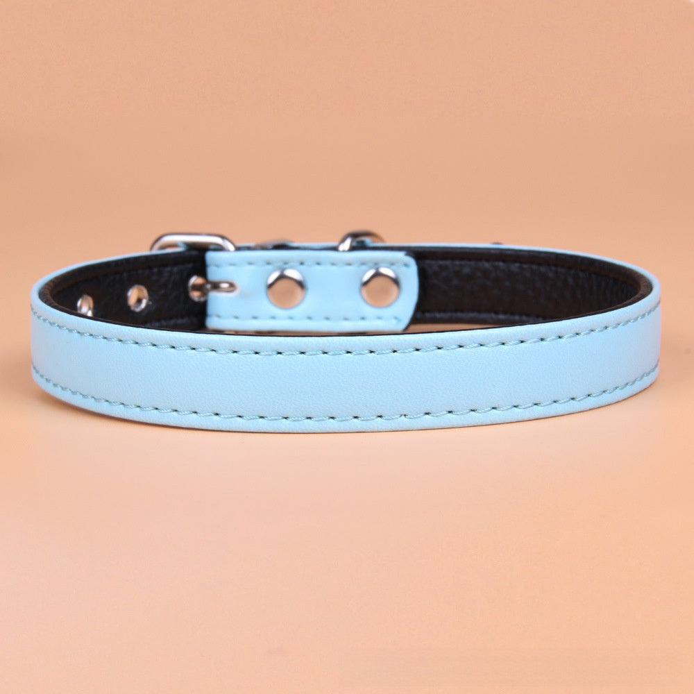 Solid Color PU Leather Pet Leash For All Seasons, Perfect Halloween Accessory