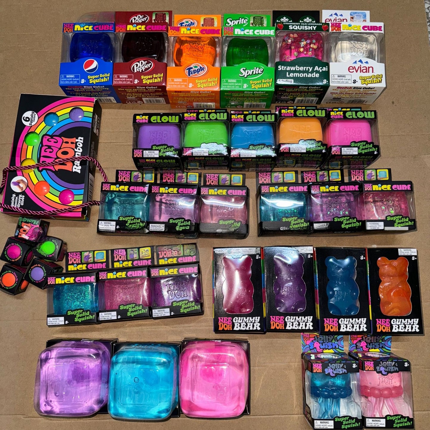 Square Squishy Toy Made Of TPR Featuring Luminous Craft, Available As Slow Rebound Toy