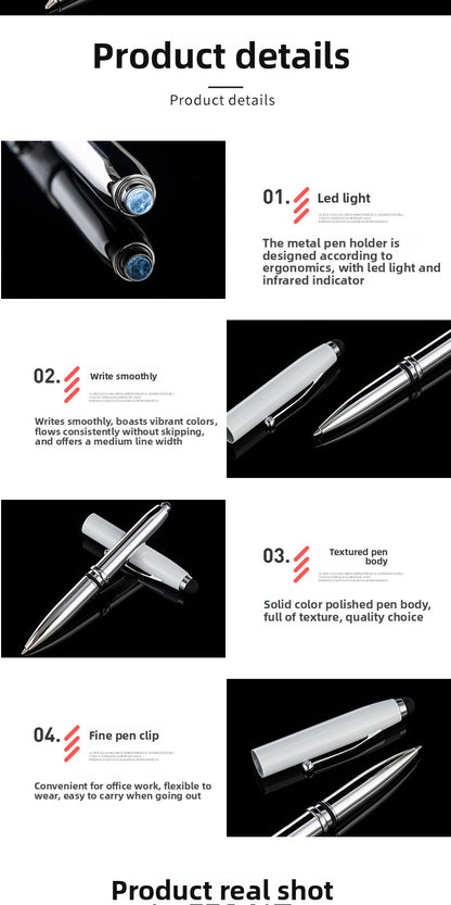 Solid Color Ballpoint Pen Featuring Smooth Writing And Comfortable Grip, Available In Classic Blue