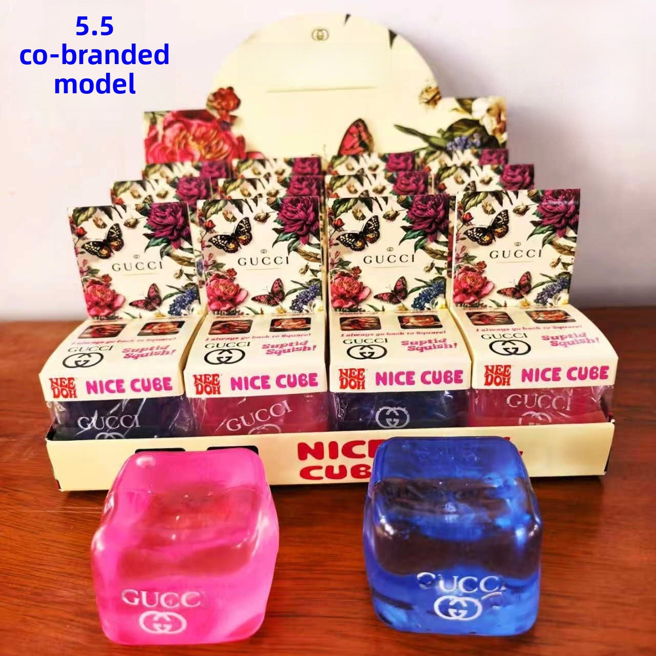 Ice Cube Squishy Toy Made Of Durable PVC, Colourful Stress Relief Toy For Relaxation