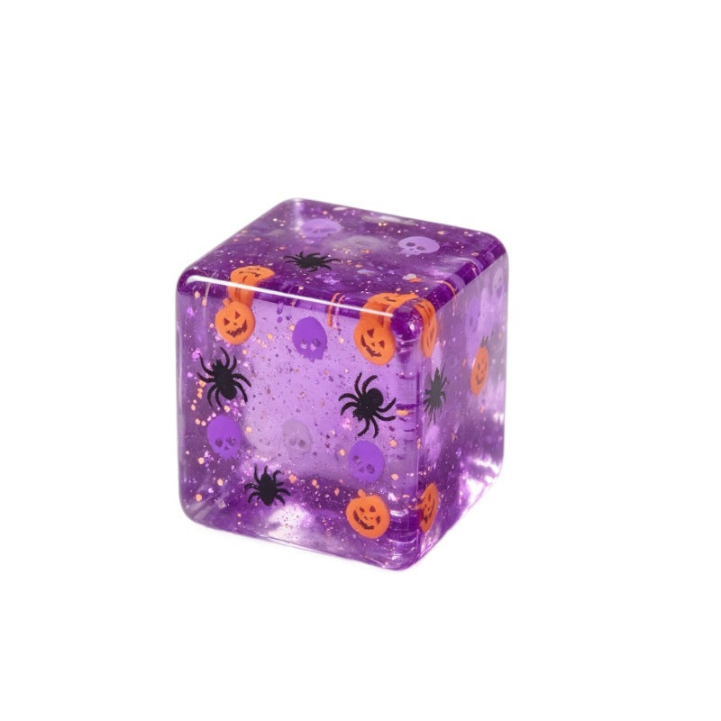 Halloween Pumpkin Squishy Toy Made Of Soft TPR Material, Available In Red For Stress Relief