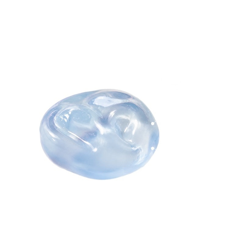 Handmade Transparent Coconut Squishy Toy Made Of Soft TPR Material For Stress Relief And Fun