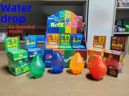 Ice Cube Squishy Toy Made Of Durable PVC, Colourful Stress Relief Toy For Relaxation
