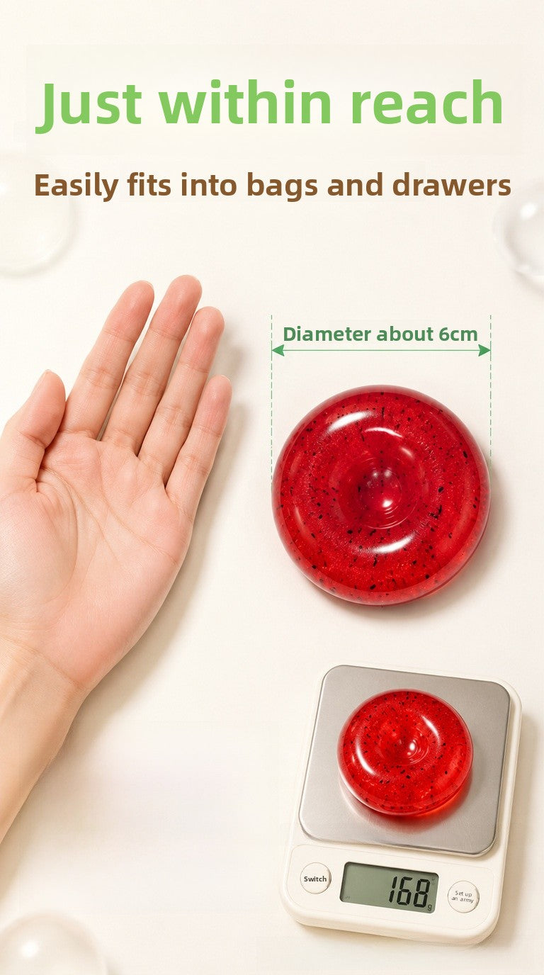 Handmade Transparent Coconut Squishy Toy Made Of Soft TPR Material For Stress Relief And Fun