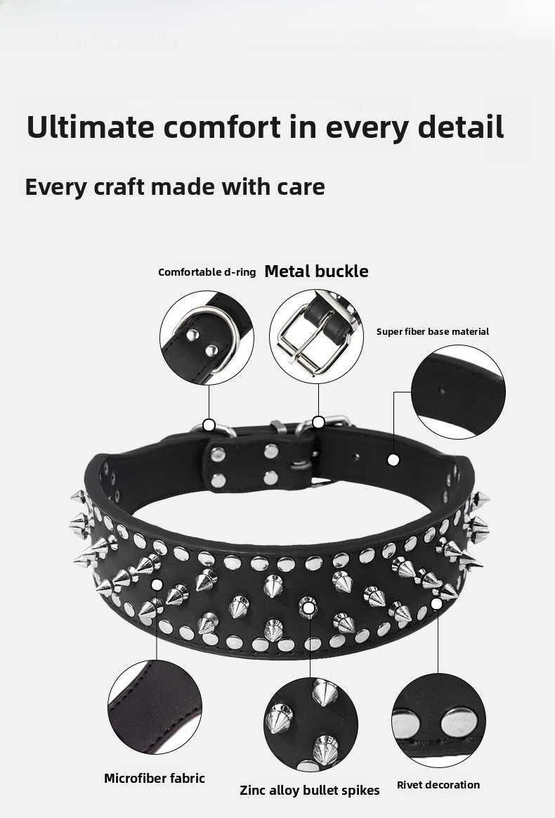 Halloween Cartoon Pet Collar In PU Leather For All Seasons, Durable And Stylish Accessory