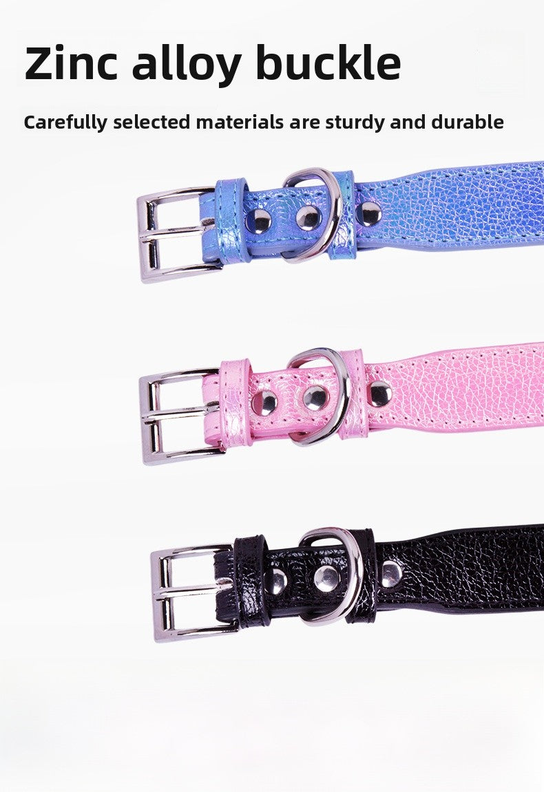 Birthday Bow Tie Pet Collar In PU Leather For All Seasons, Stylish And Comfortable Accessory