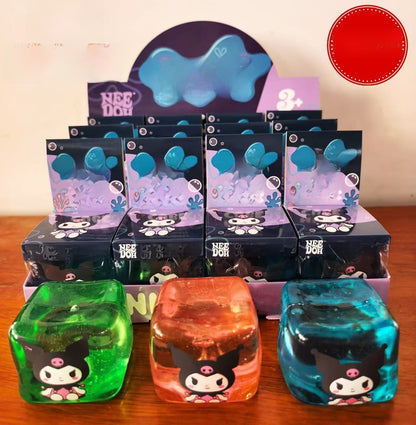 Ice Cube Squishy Toy Made Of Durable PVC, Colourful Stress Relief Toy For Relaxation