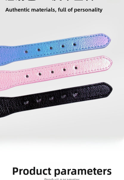 Birthday Bow Tie Pet Collar In PU Leather For All Seasons, Stylish And Comfortable Accessory