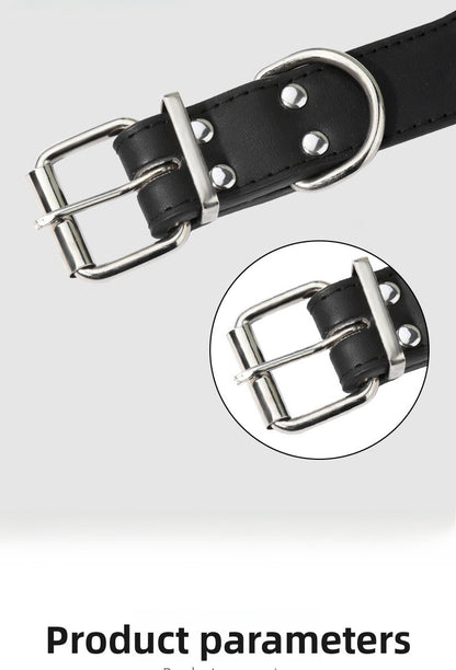 Halloween Cartoon Pet Collar In PU Leather For All Seasons, Durable And Stylish Accessory