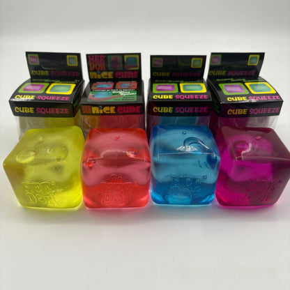 Ice Cube Squishy Toy Made Of Soft TPR Material, Transparent Stress Relief Toy