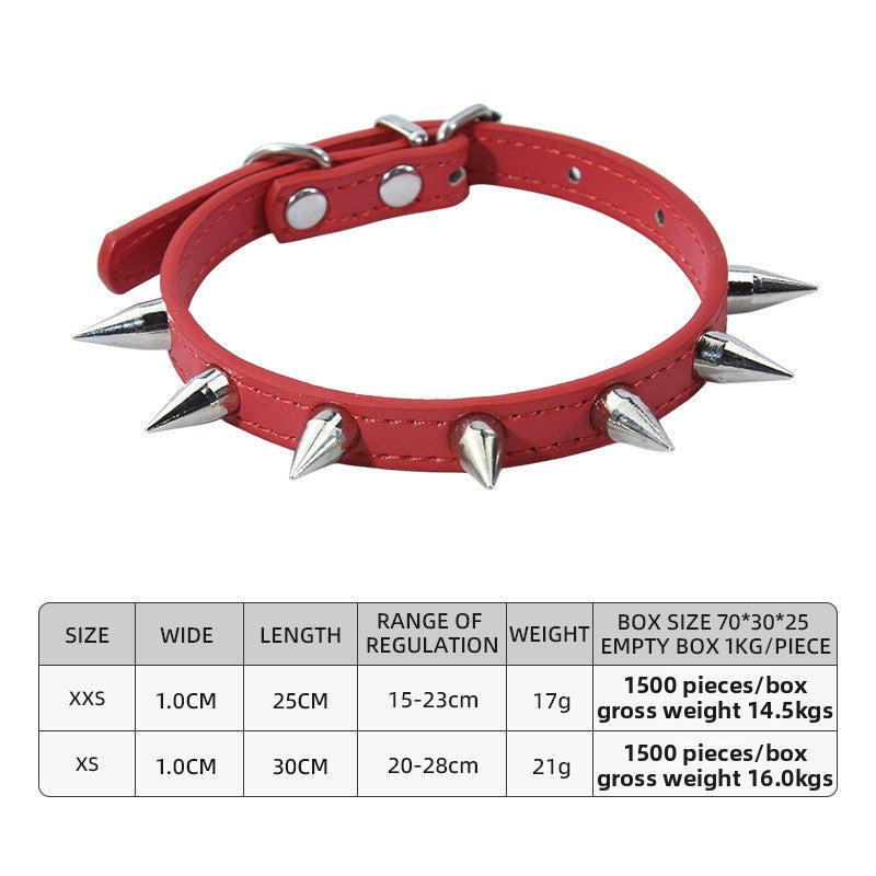 Solid Color PU Leather Pet Collar For All Seasons, Perfect For New Year Celebrations