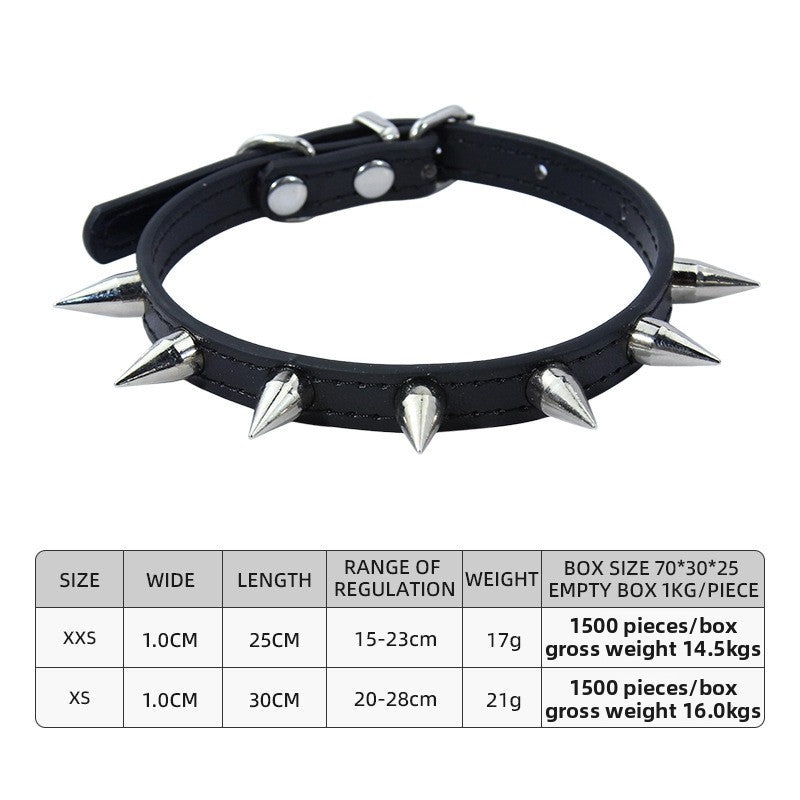 Solid Color PU Leather Pet Collar For All Seasons, Perfect For New Year Celebrations