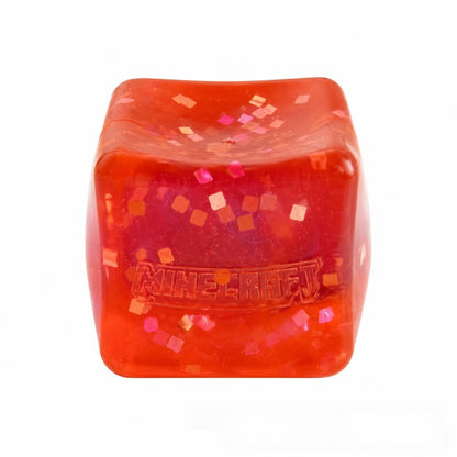 Geometric Squishy Toy Made Of Plastic With Sequins, Available In Yellow For Stress Relief