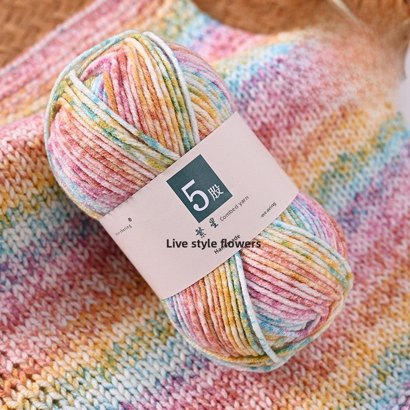 Handmade Kid's Cotton Scarf With Spot Pin, Featuring Knitting Craft