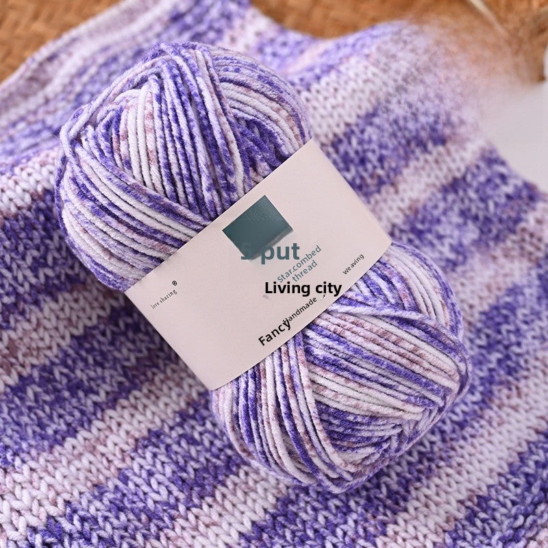 Handmade Kid's Cotton Scarf With Spot Pin, Featuring Knitting Craft