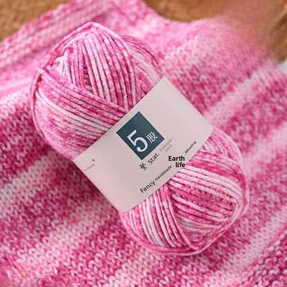 Handmade Kid's Cotton Scarf With Spot Pin, Featuring Knitting Craft