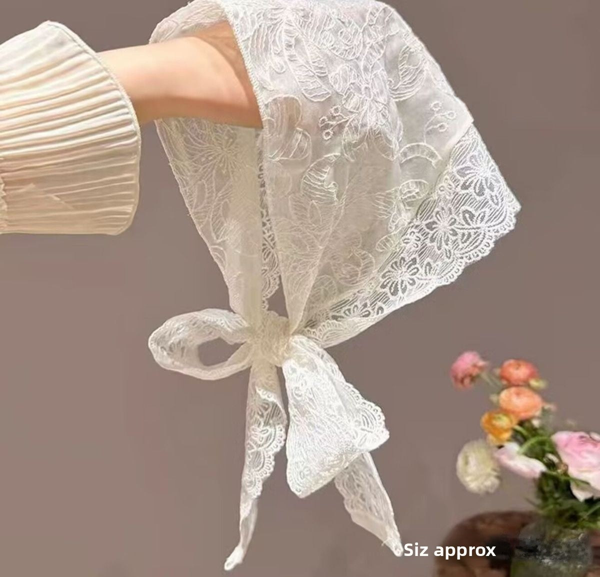 Sweet Geometric Women’s Hat Accessories In Gauze Material With Jacquard Craft, Perfect For Spring