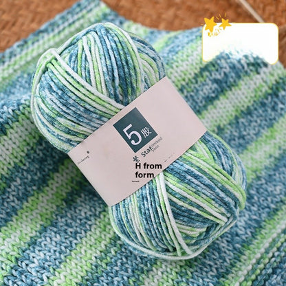 Handmade Kid's Cotton Scarf With Spot Pin, Featuring Knitting Craft