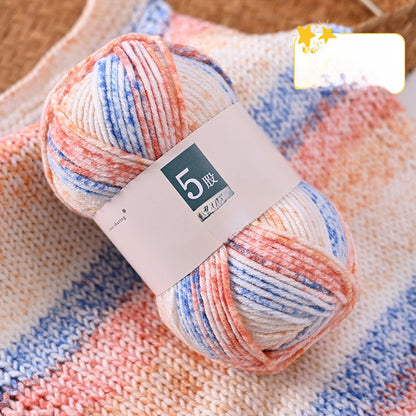Handmade Kid's Cotton Scarf With Spot Pin, Featuring Knitting Craft