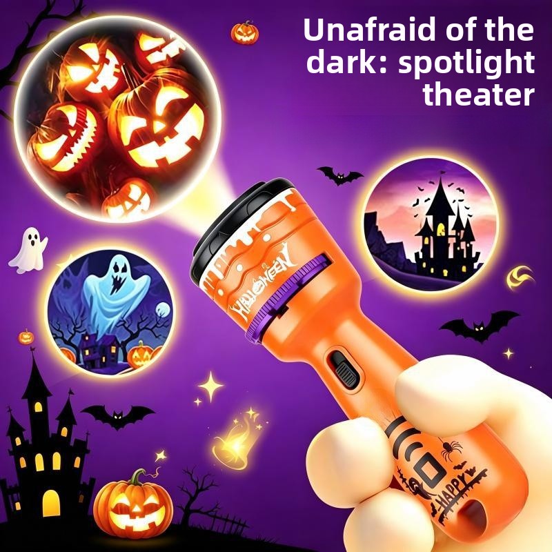 Halloween Pumpkin LED Toy In Orange Plastic, Perfect For Festive Decoration And Fun