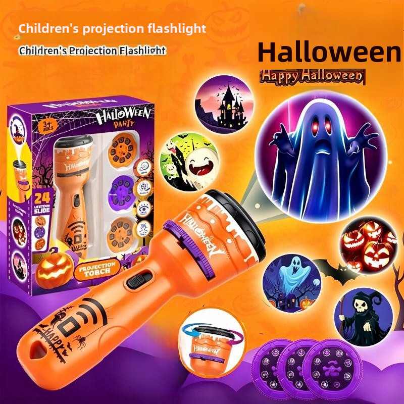 Halloween Pumpkin LED Toy In Orange Plastic, Perfect For Festive Decoration And Fun