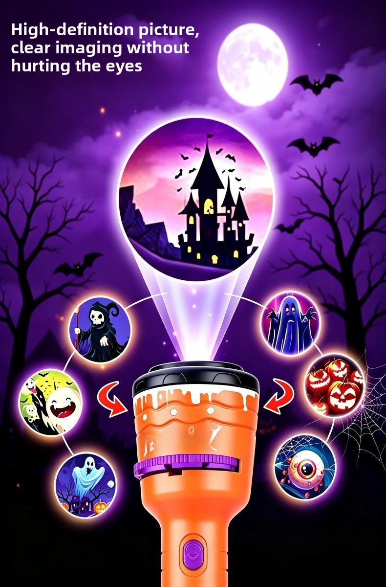 Halloween Pumpkin LED Toy In Orange Plastic, Perfect For Festive Decoration And Fun