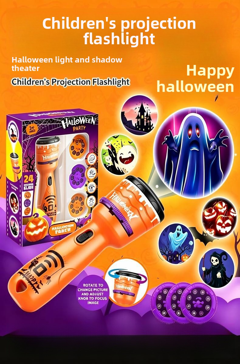 Halloween Pumpkin LED Toy In Orange Plastic, Perfect For Festive Decoration And Fun