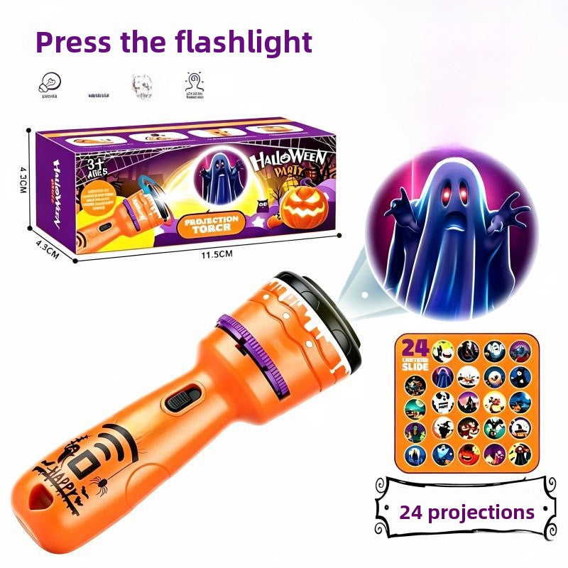 Halloween Pumpkin LED Toy In Orange Plastic, Perfect For Festive Decoration And Fun