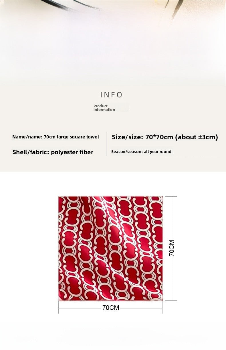 Sweet Style Women's Satin Silk Scarf Featuring Cashew Nuts Pattern In Black & White For Winter