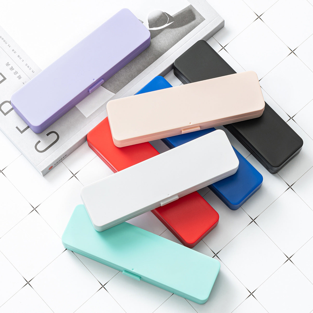 Christmas Candy Pencil Case For Learning, Durable Plastic Stationery Box For School Supplies
