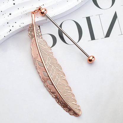 Feather Bookmark For Learning, Made With Artificial Feather Material