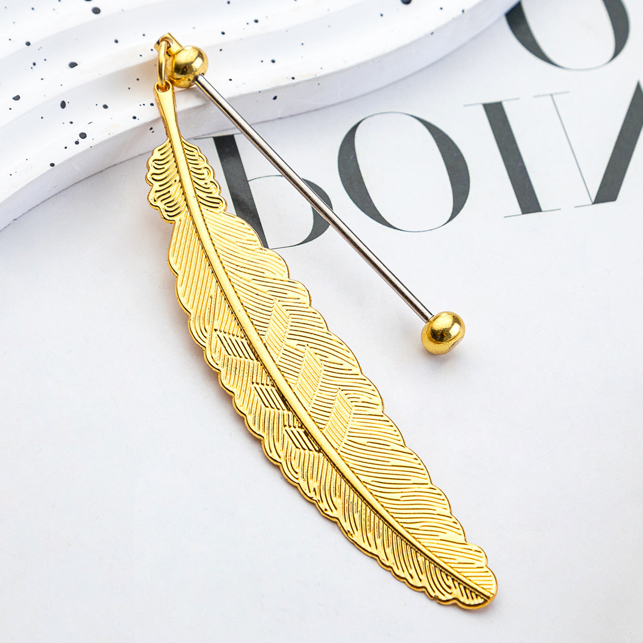 Feather Bookmark For Learning, Made With Artificial Feather Material