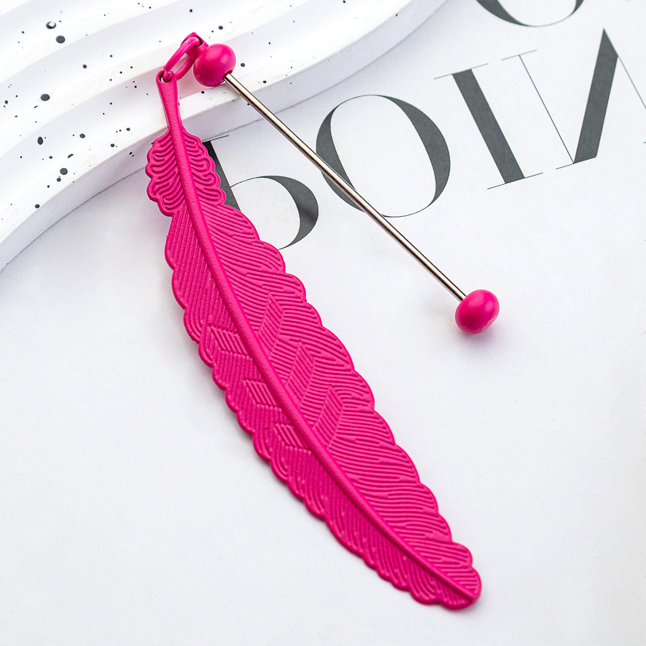 Feather Bookmark For Learning, Made With Artificial Feather Material