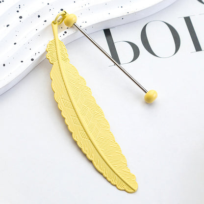 Feather Bookmark For Learning, Made With Artificial Feather Material