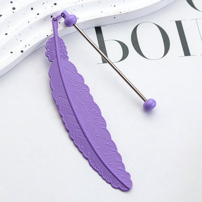 Feather Bookmark For Learning, Made With Artificial Feather Material