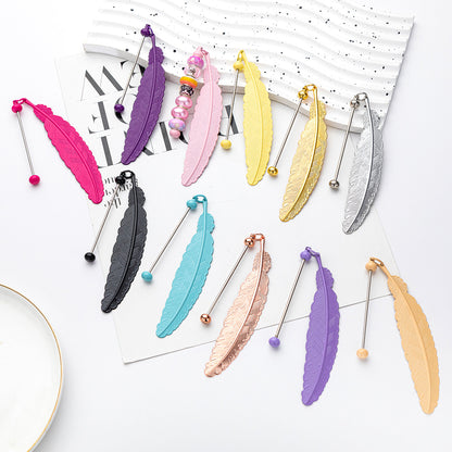 Feather Bookmark For Learning, Made With Artificial Feather Material