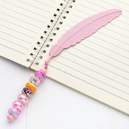 Feather Bookmark For Learning, Made With Artificial Feather Material