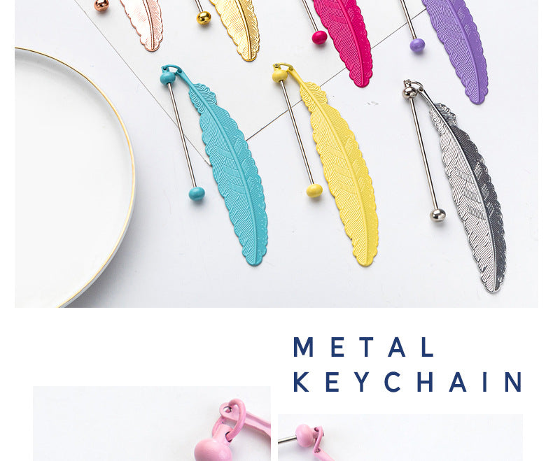 Feather Bookmark For Learning, Made With Artificial Feather Material