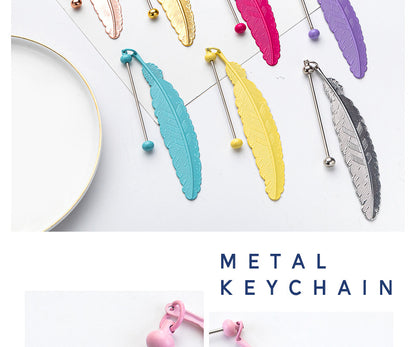 Feather Bookmark For Learning, Made With Artificial Feather Material