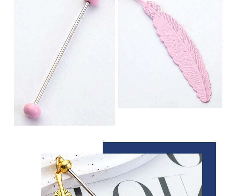Feather Bookmark For Learning, Made With Artificial Feather Material