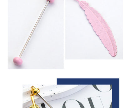 Feather Bookmark For Learning, Made With Artificial Feather Material