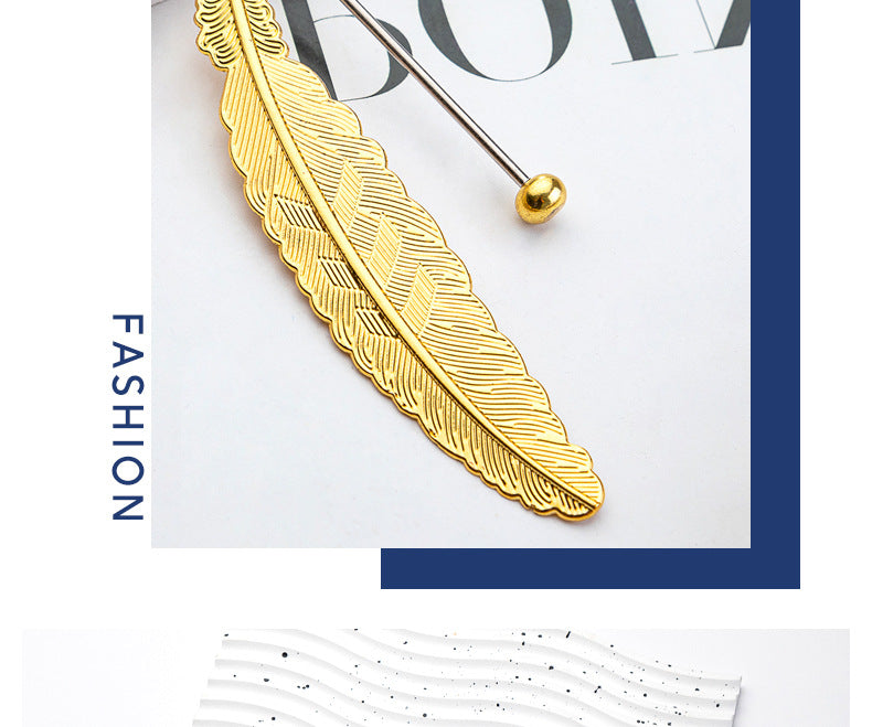 Feather Bookmark For Learning, Made With Artificial Feather Material