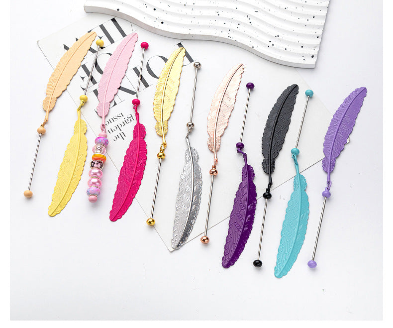 Feather Bookmark For Learning, Made With Artificial Feather Material