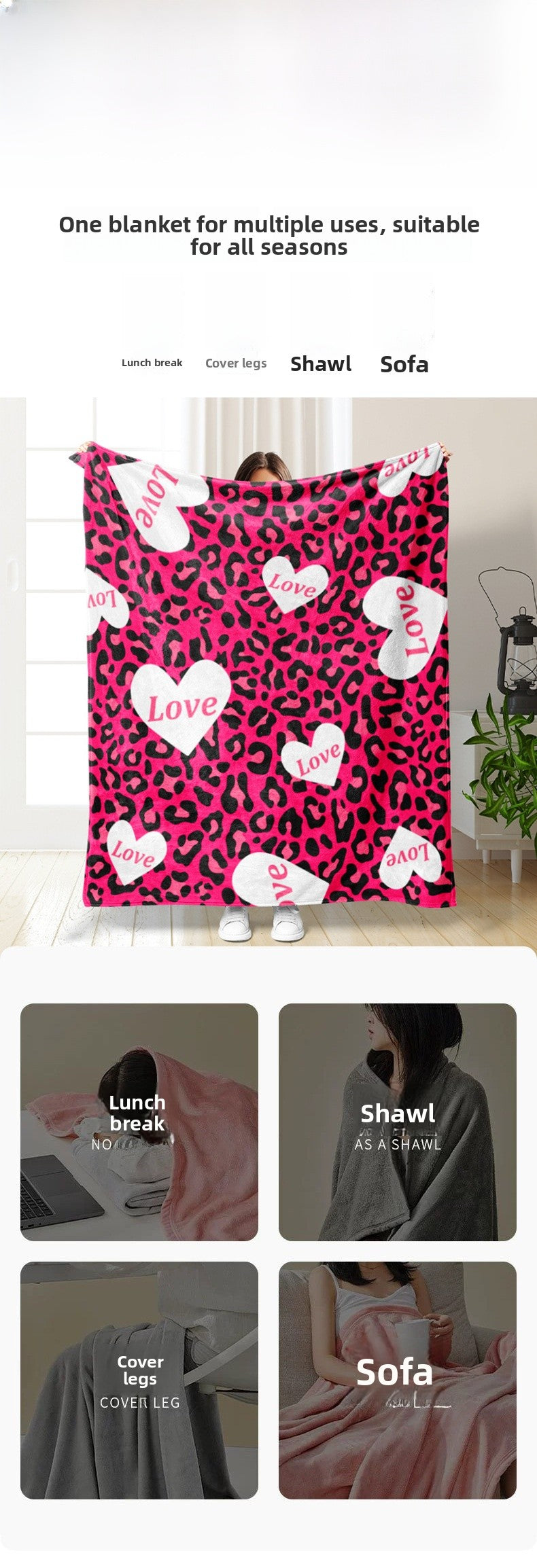 Soft Plush Blanket For Cozy Home Comfort