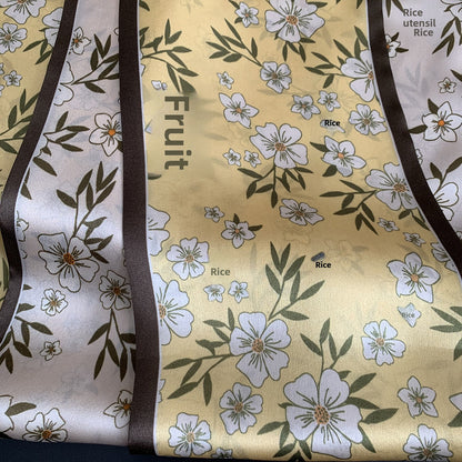 Sweet Silk Flowers Pattern Scarf For Women In Apricot, Perfect For Summer
