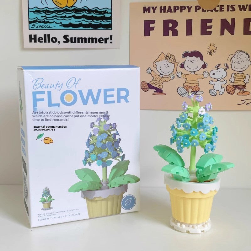 Valentine's Day Multicolor Flowers Building Toys For Kids Ages 7-16, Plastic Construction Set For Children Unisex
