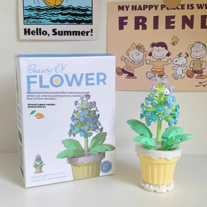 Valentine's Day Multicolor Flowers Building Toys For Kids Ages 7-16, Plastic Construction Set For Children Unisex