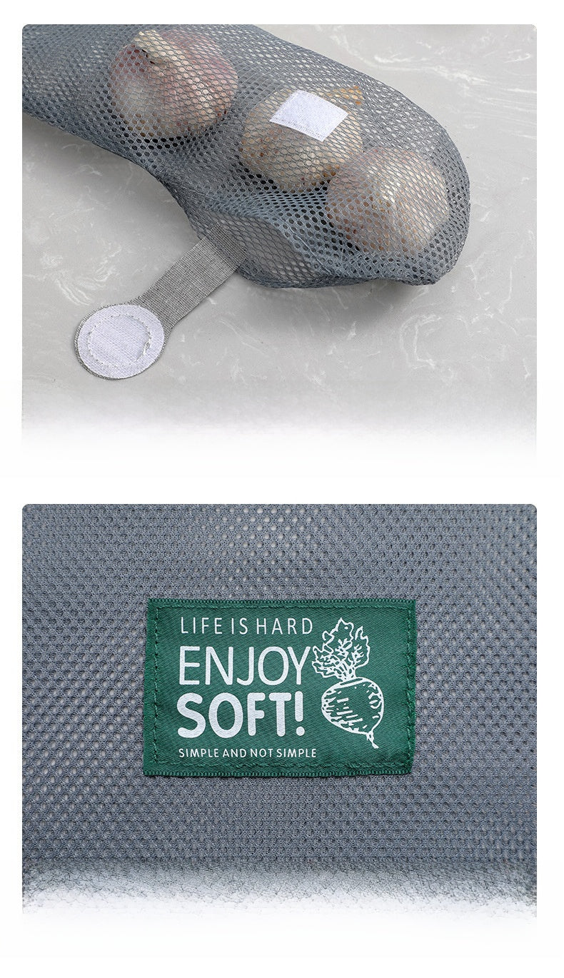 Simple Style Vegetable Storage Bag Made Of Durable Polyester For Convenient Kitchen Organization