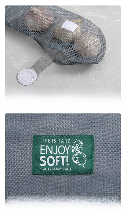 Simple Style Vegetable Storage Bag Made Of Durable Polyester For Convenient Kitchen Organization