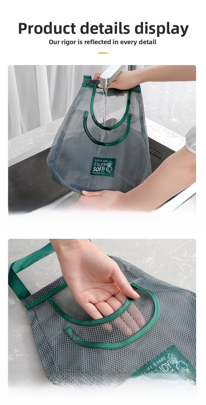 Simple Style Vegetable Storage Bag Made Of Durable Polyester For Convenient Kitchen Organization